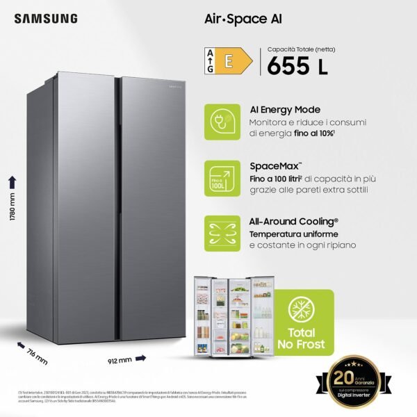 SAMSUNG RS62DG5003S9EF frigorifero americano8